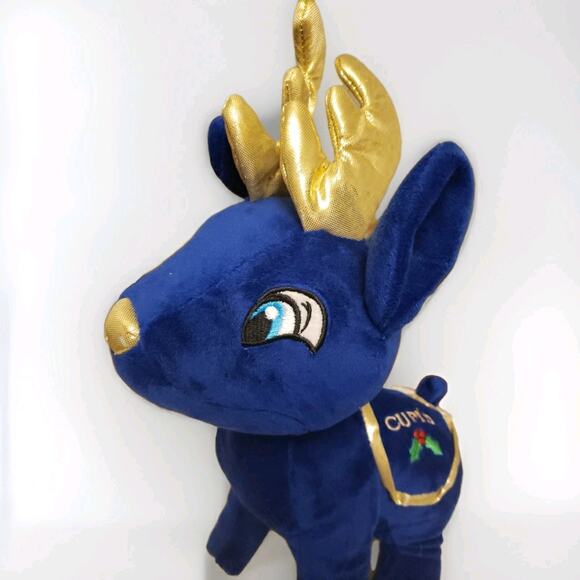 2015 KellyToy Cupid Blue 14” Reindeer Plush Santa’s Classic Collection Christmas - Picture 3 of 6
